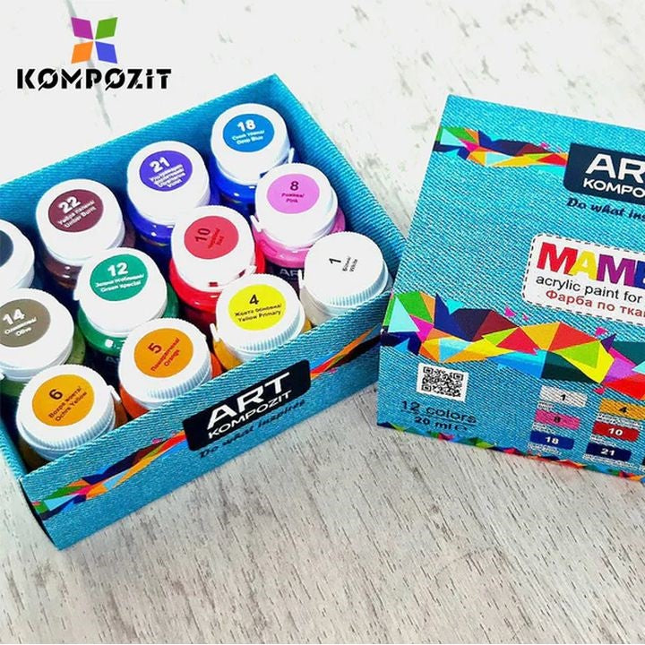 MAMBO Kompozit komplet barv za tekstil in usnje – pogled 2