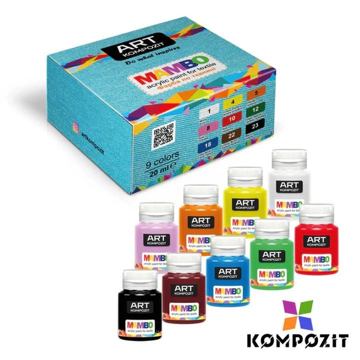MAMBO Kompozit komplet barv za tekstil in usnje