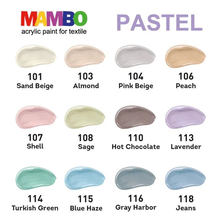 MAMBO Pastelna barva za tekstil in usnje – pogled 2