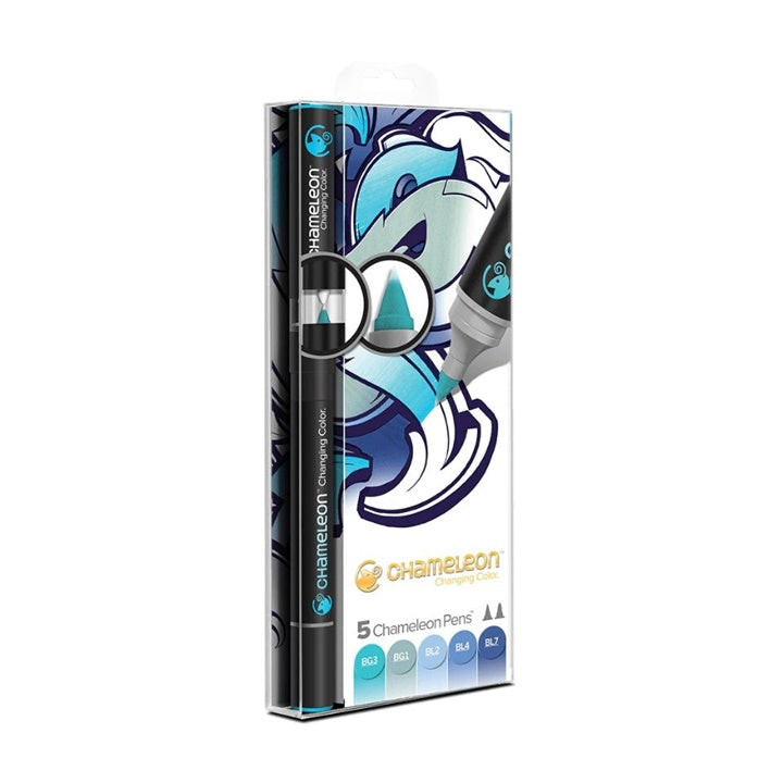 Markerji Chameleon - Blue Tones / set 5 kos.
