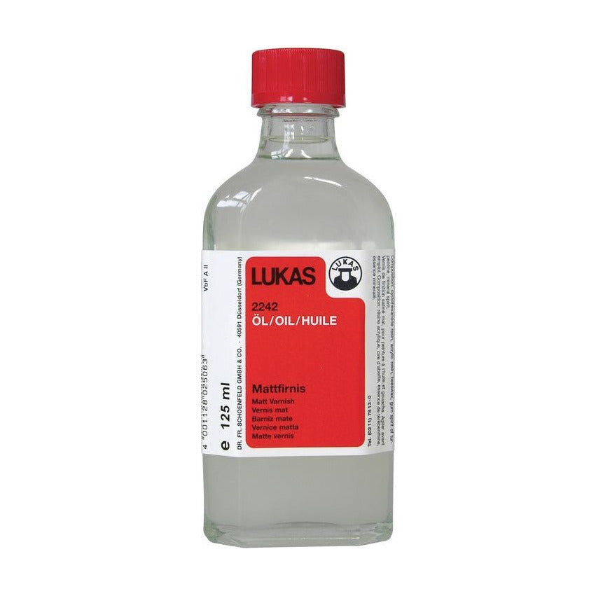 Matni zaključni lak za oljne barve LUKAS – 125 ml