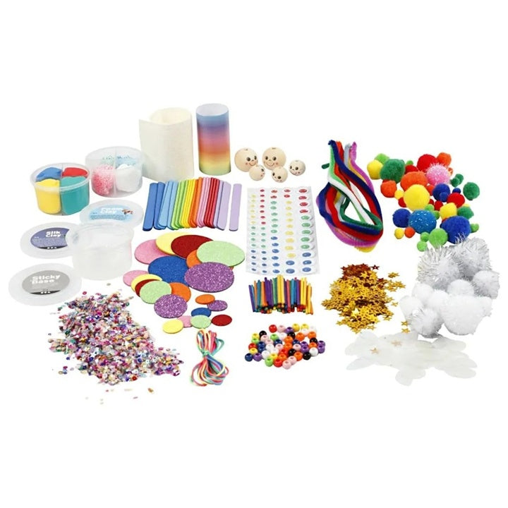 Mavrični ustvarjalni set - mešanica materialov – pogled 3