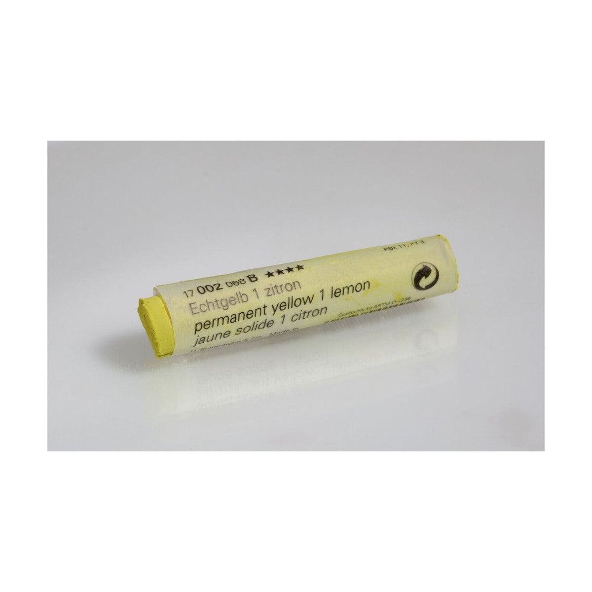 Mehki suhi pastel Schmincke FINEST EXTRA-SOFT – Serija 1 – 002 B permanent yellow 1 lemon