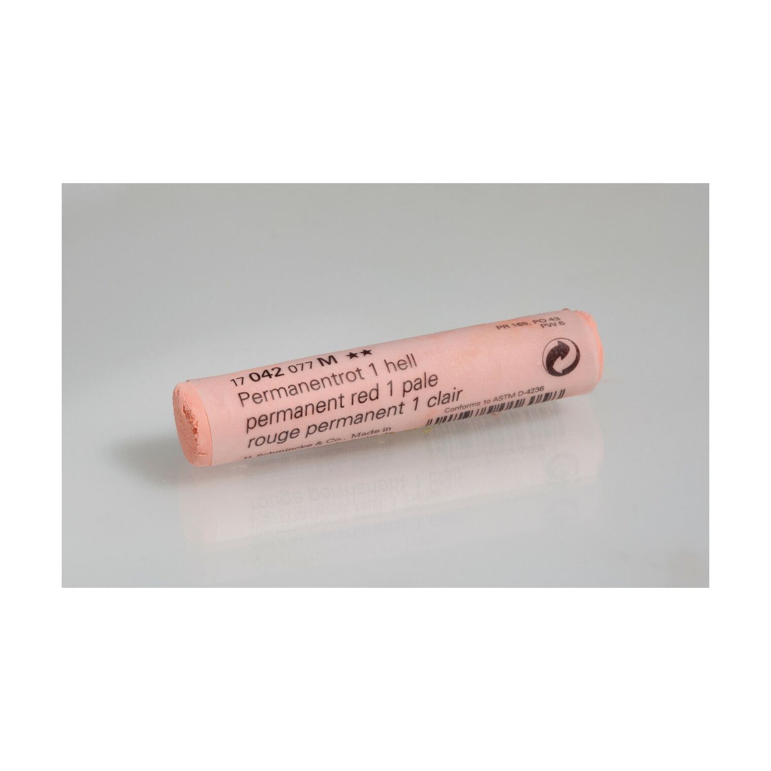 Mehki suhi pastel Schmincke FINEST EXTRA-SOFT – Serija 1 – 042 M permanent red 1 pale