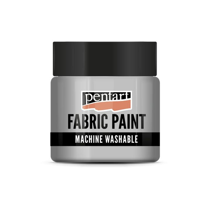 Pentart kovinska barva za tekstil 50 ml – Srebro