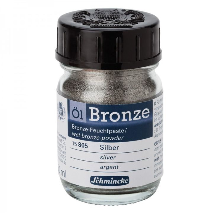 Metalni prah Oil-Bronze Schmincke 50 ml – 15 805 srebrna