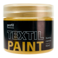 Metalik barva za temen tekstil Profil 25 ml – zlata