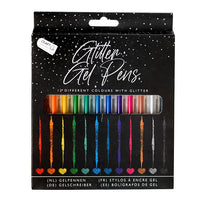 Metalik gel svinčniki - set 12 kos