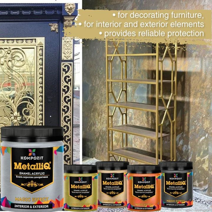 MetalliQ Composite kovinska akrilna barva 500g | Različni odtenki – pogled 2
