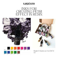Mini komplet PETRI INKS KAMENSKAYA za smolo 13 x 5 ml – pogled 3