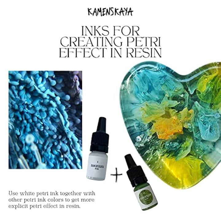 Mini komplet PETRI INKS KAMENSKAYA za smolo 13 x 5 ml – pogled 4