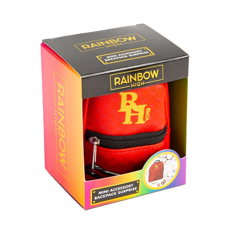 Mini nahrbtnik z dodatki RAINBOW HIGH rdeča