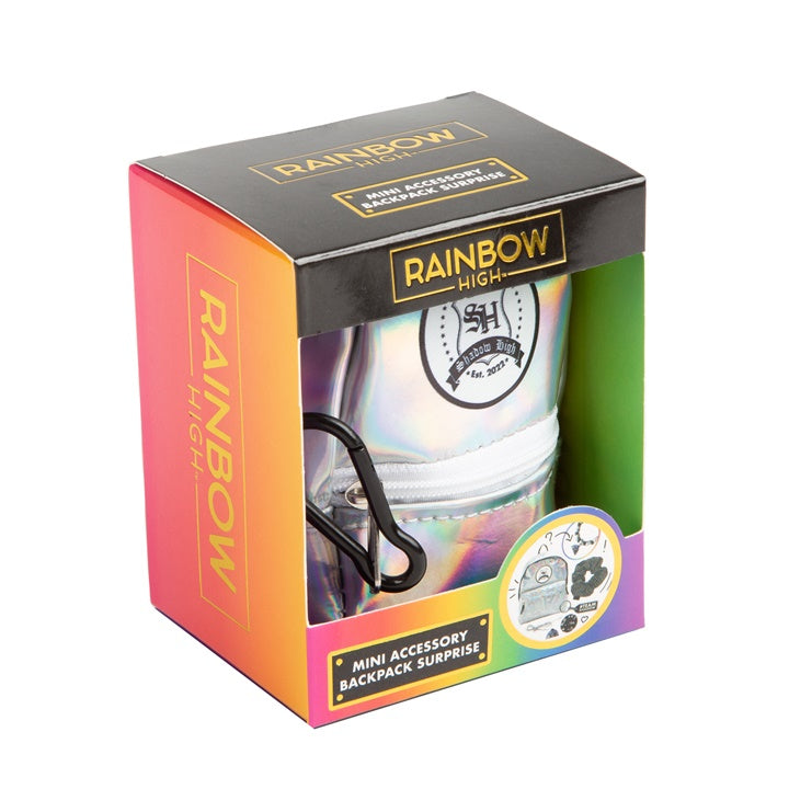 Mini nahrbtnik z dodatki RAINBOW HIGH silver