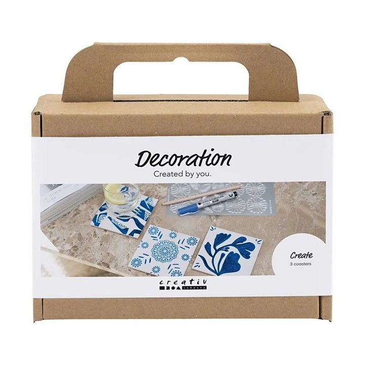 Mini ustvarjalni komplet za slikanje na porcelan - podstavki
