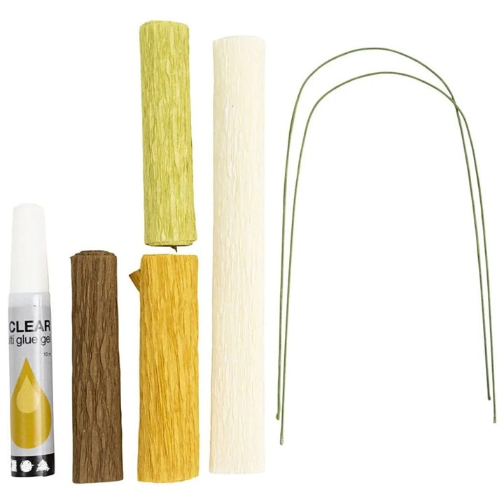 Mini ustvarjalni set | Papir Crepe Magnolija Twig – pogled 2