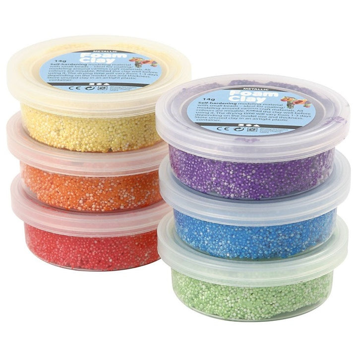 Modelirna masa Foam Clay metallic light 6 x 14g
