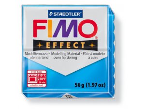 Modelirna masa FIMO Effect za termalno obdelavo - 56 g – Transparent modra