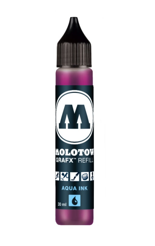 MOLOTOW rezervno polnilo GRAFX Aqua INK - 30 ml | različne barve