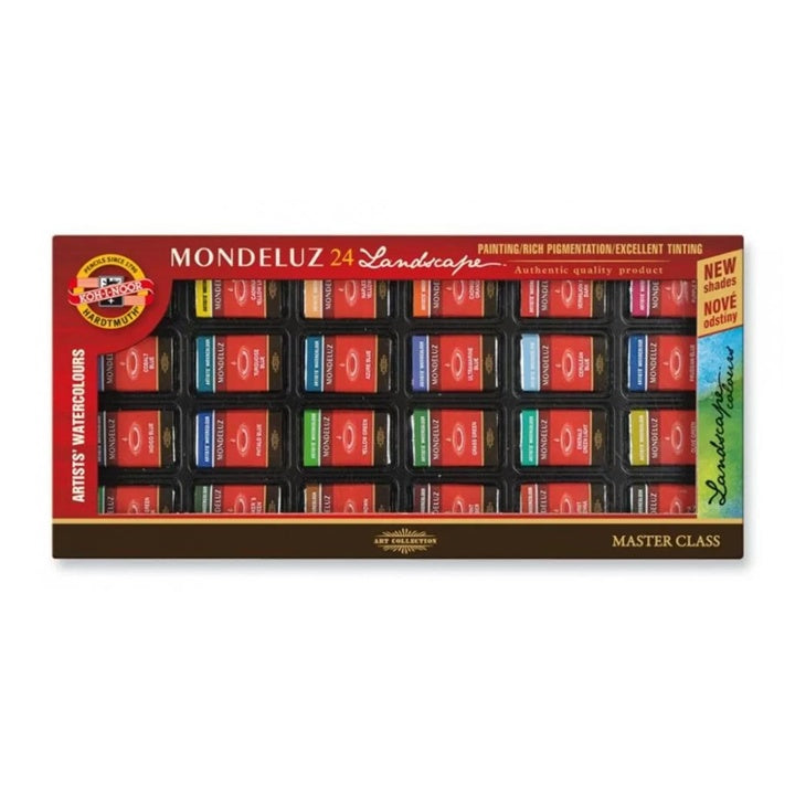 Mondeluz Akvarelne barve za pokrajino / 24 kosov