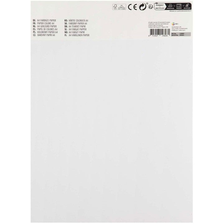 MOXY Barvni papir A4 - 50 listov 110 GSM – pogled 2