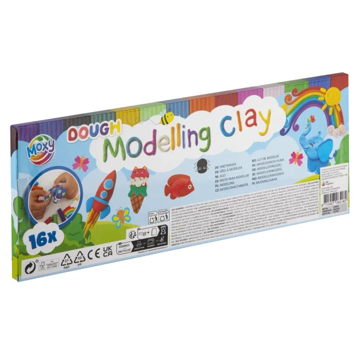 MOXY Kreativni komplet za modeliranje gline 16 barv, komplet za mehko testo – pogled 2