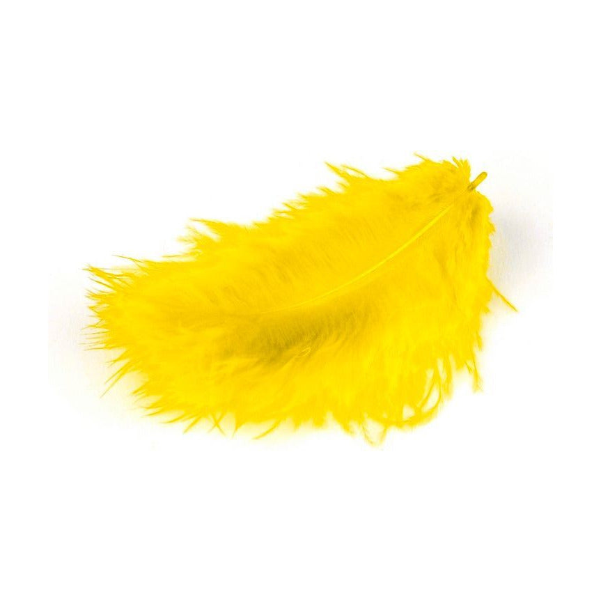 MARABU perje 10 / 12cm 17 kom – žlté