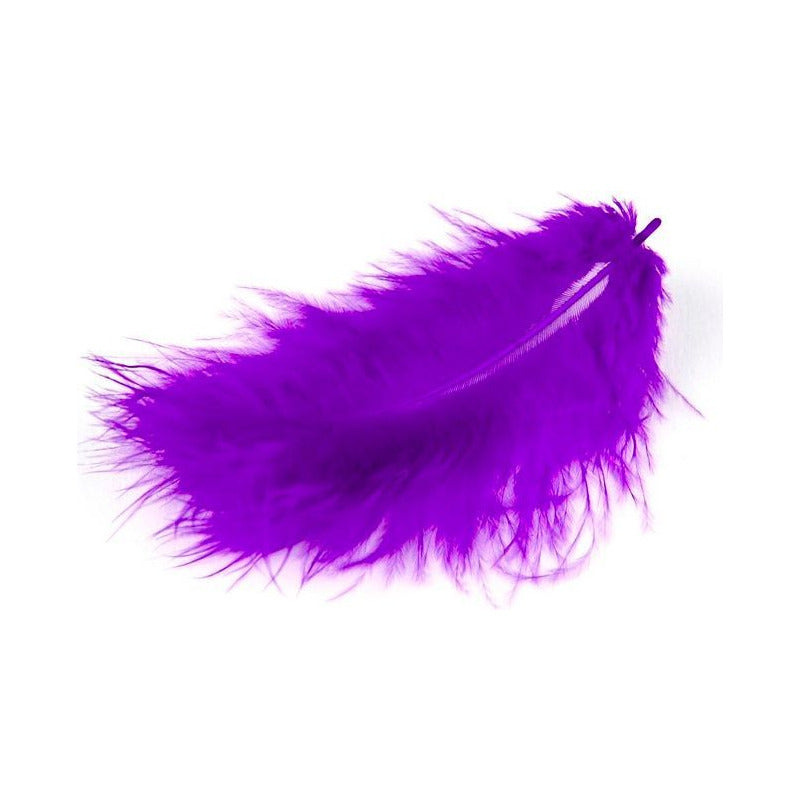 MARABU perje 10 / 12cm 17 kom – fialové