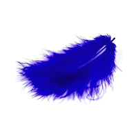 MARABU perje 10 / 12cm 17 kom – modré