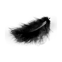 MARABU perje 10 / 12cm 17 kom – čierne
