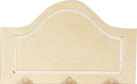 Obešalnik, obokan, z gumbi 15,5 cm – majhen ( 3 ) 25 x