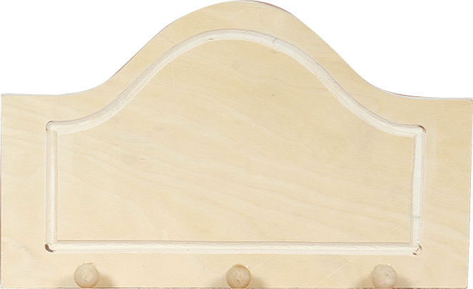 Obešalnik, obokan, z gumbi 15,5 cm – majhen ( 3 ) 25 x