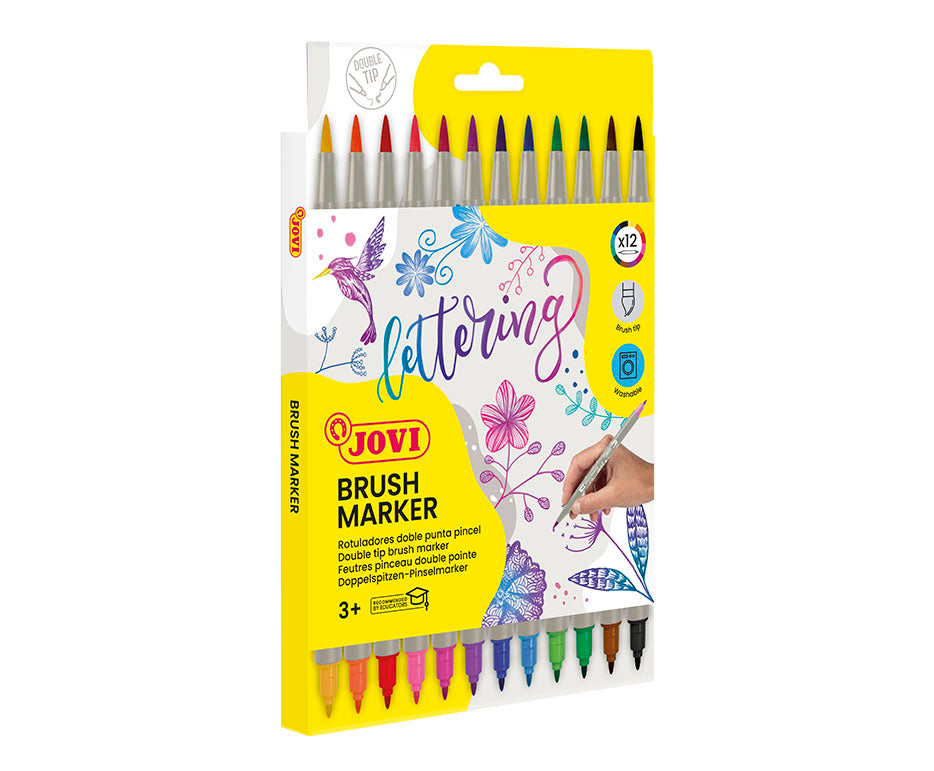 Obojestranski akvarelni flomastri JOVI Lettering / set 12 kosov