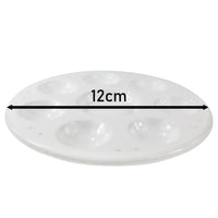 Okrogla slikarska paleta 12 cm | bela Phoenix