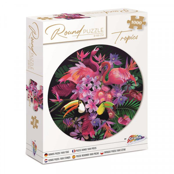 Okrogle puzzle Tropics 68 cm - 1000 kos