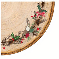 Okrogle serviete za decoupage Božični venec - 1 kos