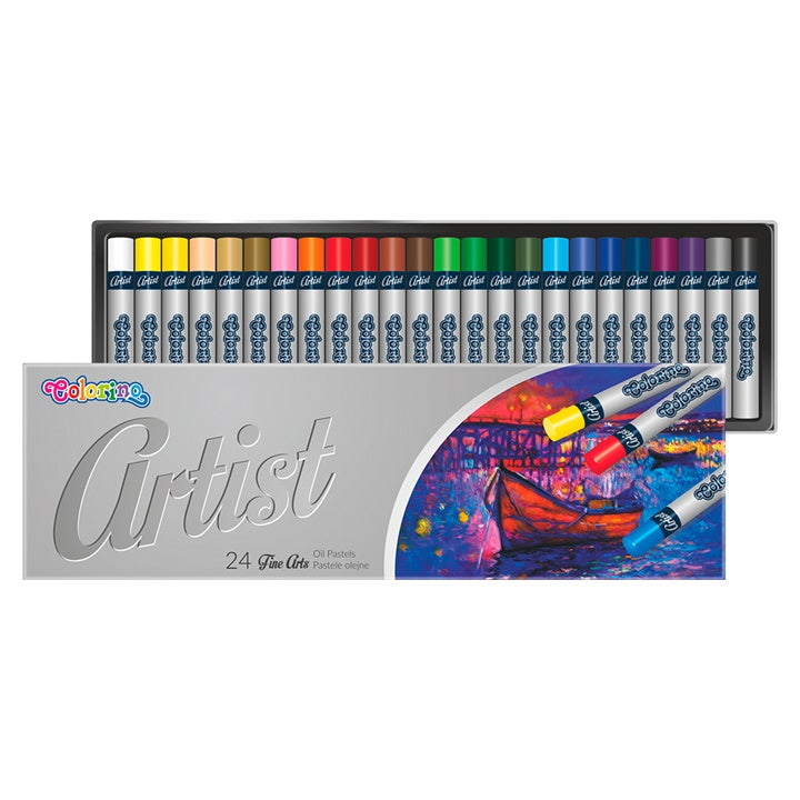 Okrogli oljni pasteli Colorino Artist 24 kosov
