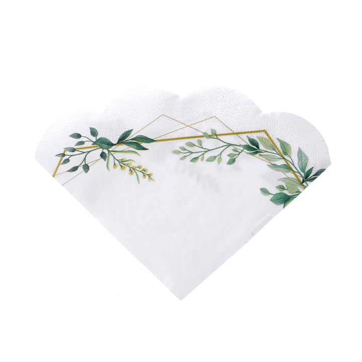 Okrogli prtički za decoupage LEAVES FRAME 1 kos