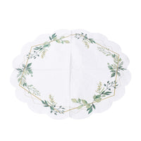 Okrogli prtički za decoupage LEAVES FRAME 1 kos – pogled 2