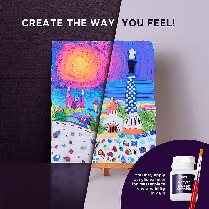 OKTO Creative 3D Set "Park Guell v Barceloni" 30 x 40 cm – pogled 7