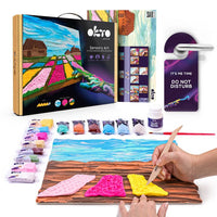 OKTO Kreativni 3D set "Cvetlične grede na Nizozemskem" 30 x 40 cm – pogled 2