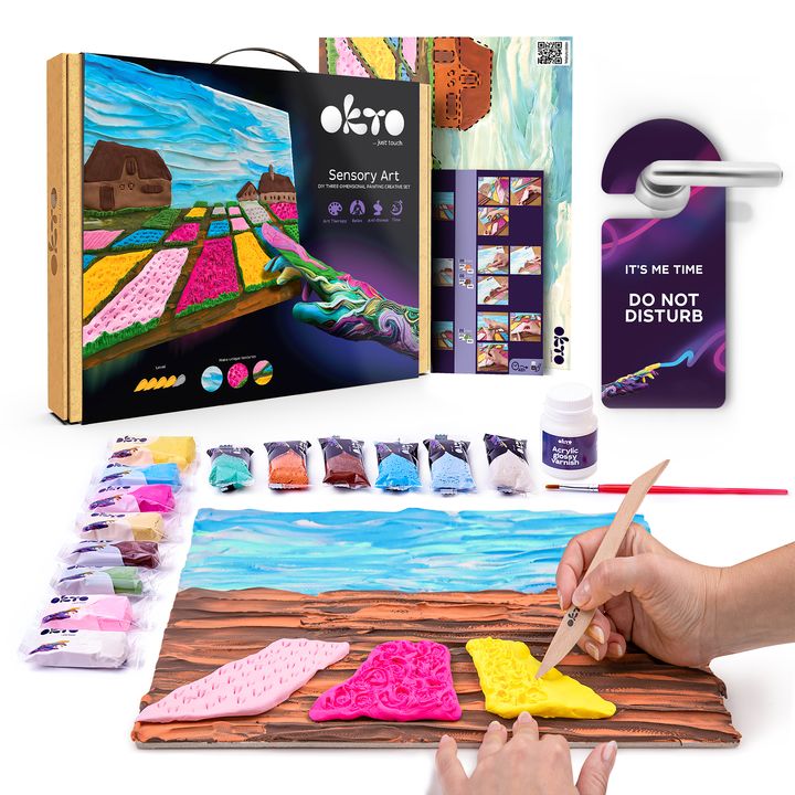 OKTO Kreativni 3D set "Cvetlične grede na Nizozemskem" 30 x 40 cm – pogled 2