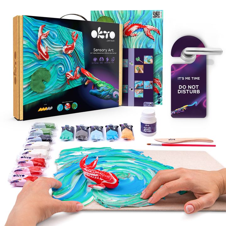OKTO Kreativni 3D set "Riba" 30 x 40 cm – pogled 2