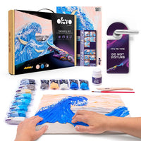 OKTO Kreativni 3D set "Valovi v Kanawagi" 30 x 40 cm – pogled 2