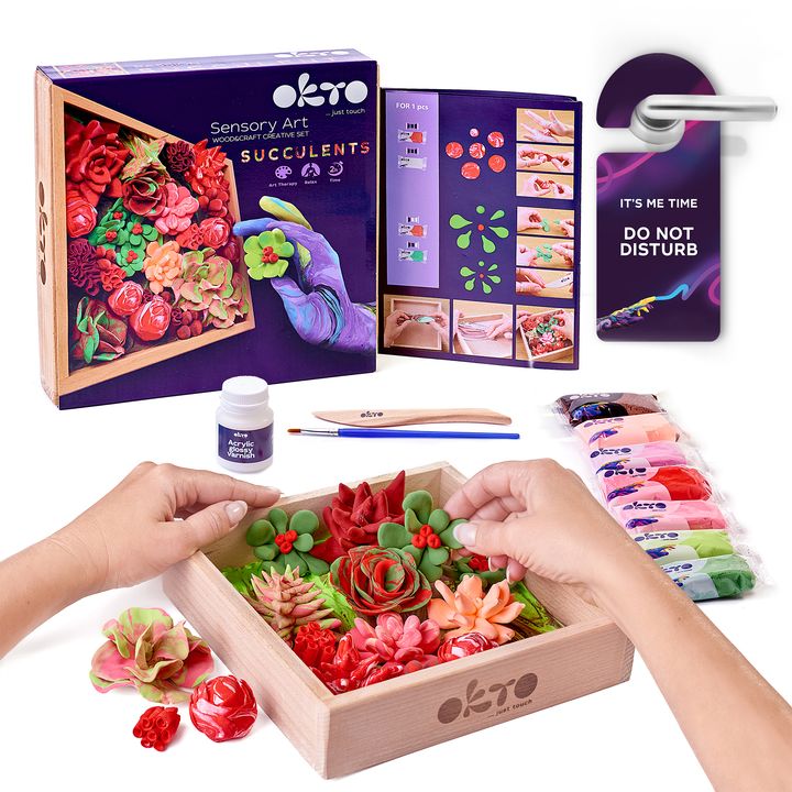 OKTO Set za modeliranje sukulentov 21 x 21 cm ŽELJA – pogled 2