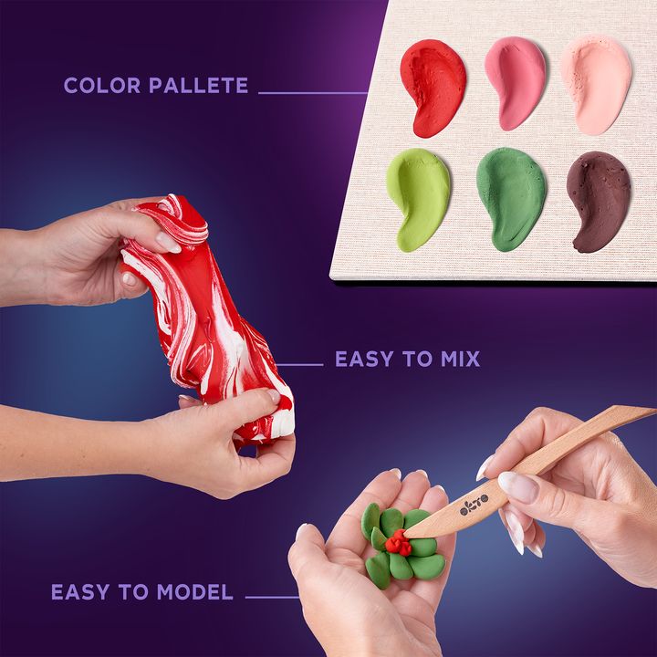 OKTO Set za modeliranje sukulentov 21 x 21 cm ŽELJA – pogled 5