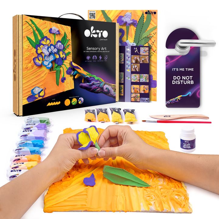 OKTO ustvarjalni 3D set "Iris" 30 x 40 cm – pogled 2