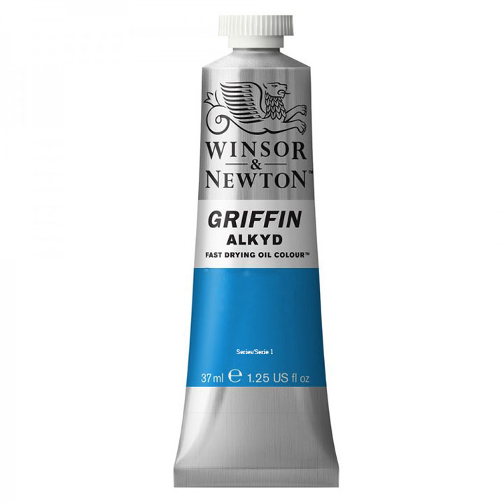 Oljna barva hitrosušeća Winsor & Newton Griffin Alkyd 37 ml – Cerulean Blue Hue