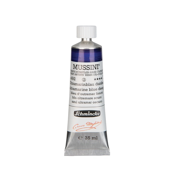 Oljne barve Schmincke MUSSINI 35 ml – 492 Ultramarin modra temna