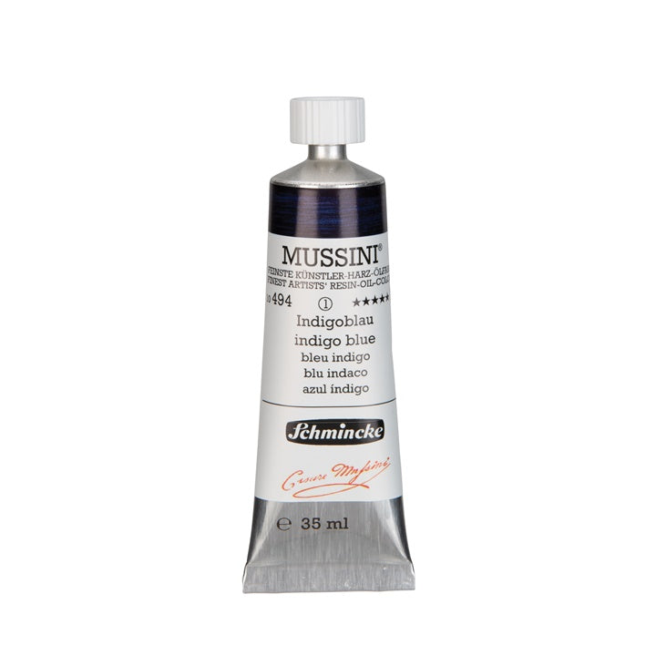 Oljne barve Schmincke MUSSINI 35 ml – 494 Indigo modra