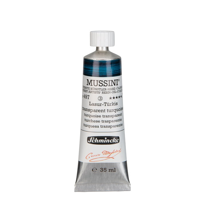 Oljne barve Schmincke MUSSINI 35 ml – 497 Turkiz prozorna